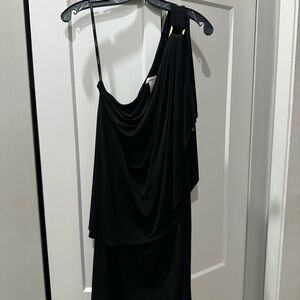 Laundry by Design Black One-Shoulder Dress